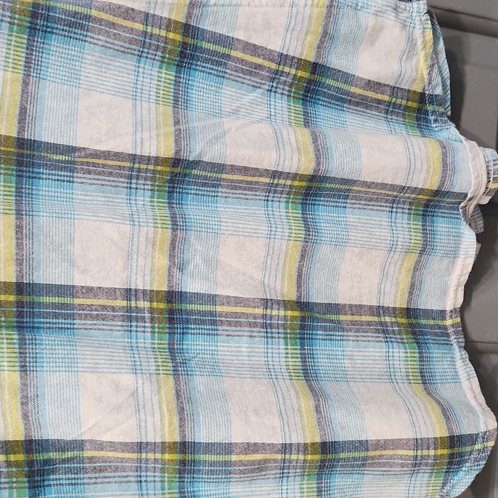 Unionbay Blue Yellow White Plaid Button Down Shirt small - Picture 10 of 15